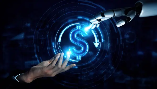 Xai Renderização Inteligência Artificial Pesquisa Robô Desenvolvimento Cyborg Para Futuro — Fotografia de Stock