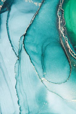 Mermer mürekkep soyut sanatının orijinal resmi. Örnek bir orjinal tablodan yüksek çözünürlüklü fotoğraf. Karargah kağıt dokusuna pürüzsüz mermer desen oluşturmak için soyut resim yapıldı.