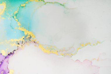 Mermer mürekkep soyut sanatının orijinal resmi. Örnek bir orjinal tablodan yüksek çözünürlüklü fotoğraf. Karargah kağıt dokusuna pürüzsüz mermer desen oluşturmak için soyut resim yapıldı.