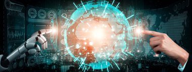 XAI 3D, yaşayan insanların geleceği için robot ve cyborg gelişimi için yapay zeka yapay zeka araştırması yapıyor. Bilgisayar beyni için dijital veri madenciliği ve makine öğrenme teknolojisi tasarımı.