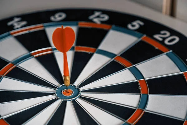 Conceito Desafio Bullseye Marketing Negócios Alcance Inteligente Cliente Dardo Estratégia — Fotografia de Stock