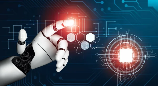 Xai Développement Technologies Robotisées Futuristes Intelligence Artificielle Concept Apprentissage Automatique — Photo