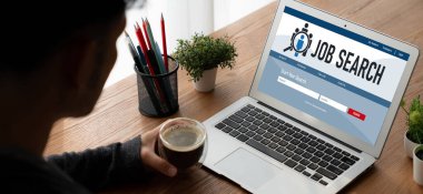 Çalışanların işe alım İnternet ağındaki iş fırsatlarını araması için mod web sitesinde online iş araması