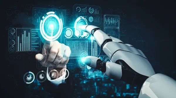 Xai Rendering Artificial Intelligence Research Droid Robot Cyborg Development Future — Stock Photo, Image