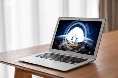 Mod uzak çalışma ve kişisel veri depolama için bulut hesaplama yazılımı