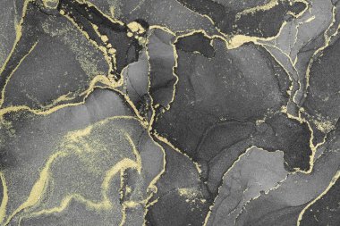 Mermer mürekkep soyut sanatının orijinal resmi. Örnek bir orjinal tablodan yüksek çözünürlüklü fotoğraf. Karargah kağıt dokusuna pürüzsüz mermer desen oluşturmak için soyut resim yapıldı.