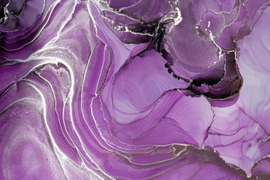 Mermer mürekkep soyut sanatının orijinal resmi. Örnek bir orjinal tablodan yüksek çözünürlüklü fotoğraf. Karargah kağıt dokusuna pürüzsüz mermer desen oluşturmak için soyut resim yapıldı.