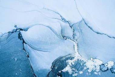 Mermer mürekkep soyut sanatının orijinal resmi. Örnek bir orjinal tablodan yüksek çözünürlüklü fotoğraf. Karargah kağıt dokusuna pürüzsüz mermer desen oluşturmak için soyut resim yapıldı.