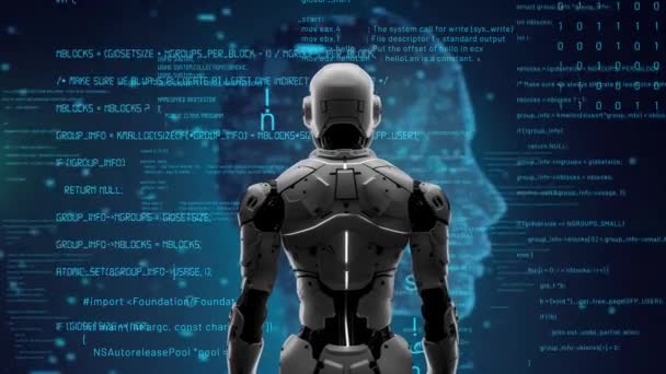 Engineering Aktion Künstliche Intelligenz Algorithmus Für Marketing Automatisierung Tech Analyse — Stockvideo