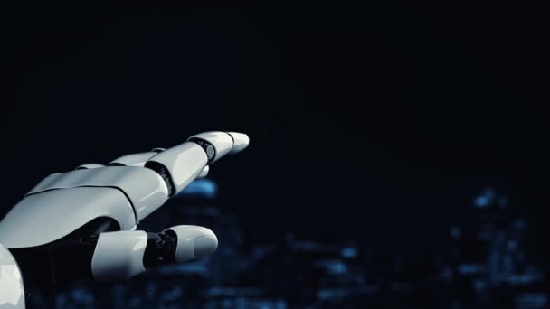 Xai Robot Futurista Inteligencia Artificial Que Ilumina Desarrollo Tecnología Concepto — Vídeos de Stock