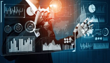 XAI 3D Renching futuristik robot teknolojisi geliştirme, yapay zeka yapay zeka ve makine öğrenme konsepti. İnsan hayatının geleceği için küresel robot biyonik bilim araştırması.