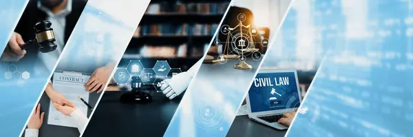 Rules Law Concept Enforce Control Artificial Intelligence Social Responsibility Ensure — Stock Photo, Image