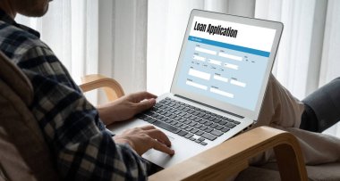 İnternet ağındaki mod dijital bilgi toplama için çevrimiçi kredi başvuru formu