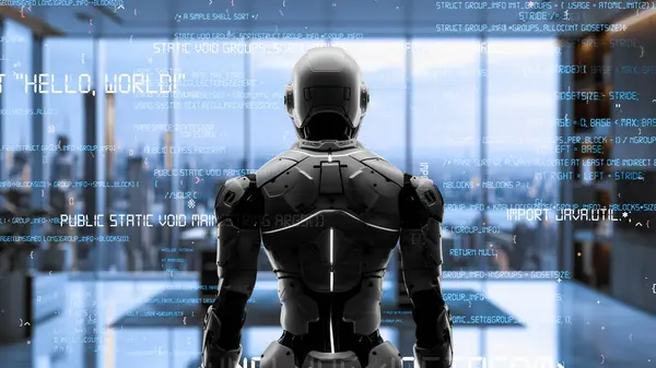 Engineering Aktion Künstliche Intelligenz Algorithmus Für Marketing Automatisierung Tech Analyse — Stockfoto