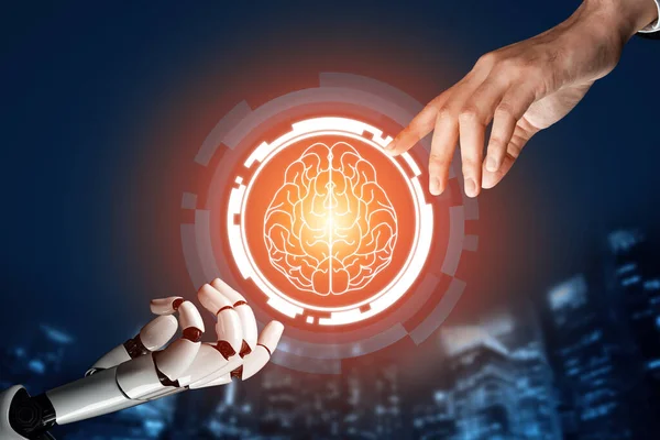 Xai Rendering Futuristic Robot Technology Development Artificial Intelligence Machine Learning — Stock Photo, Image