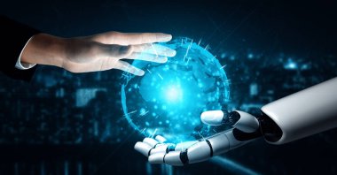 XAI 3D, yaşayan insanların geleceği için robot ve cyborg gelişimi üzerine yapay zeka araştırması yapıyor. Bilgisayar beyni için dijital veri madenciliği ve makine öğrenme teknolojisi tasarımı.