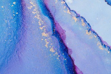 Mermer mürekkep soyut sanatının orijinal resmi. Örnek bir orjinal tablodan yüksek çözünürlüklü fotoğraf. Karargah kağıt dokusuna pürüzsüz mermer desen oluşturmak için soyut resim yapıldı.