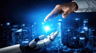 XAI 3D, yaşayan insanların geleceği için robot ve cyborg gelişimi üzerine yapay zeka araştırması yapıyor. Bilgisayar beyni için dijital veri madenciliği ve makine öğrenme teknolojisi tasarımı.