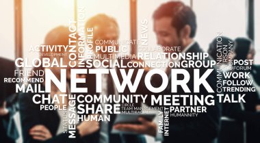 İnsan Kaynakları İşe Alma ve İnsan Ağı Konsepti. Modern grafik arayüzü profesyonel eleman alımını ve personel arayışını gösteriyor. uds