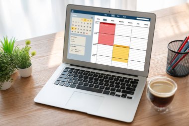 İnternet sitesindeki modish regrition için çevrimiçi aplikasyon rezervasyon takvimi