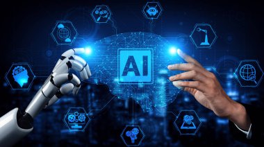 XAI 3D, yaşayan insanların geleceği için robot ve cyborg gelişimi üzerine yapay zeka araştırması yapıyor. Bilgisayar beyni için dijital veri madenciliği ve makine öğrenme teknolojisi tasarımı.