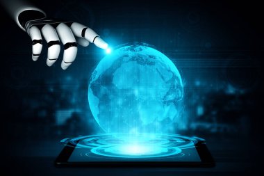 XAI 3D, yaşayan insanların geleceği için robot ve cyborg gelişimi üzerine yapay zeka araştırması yapıyor. Bilgisayar beyni için dijital veri madenciliği ve makine öğrenme teknolojisi tasarımı.