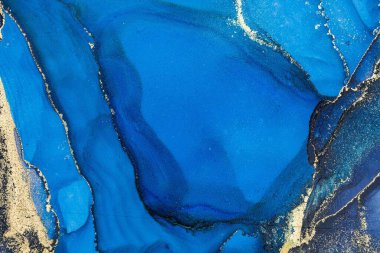 Mermer mürekkep soyut sanatının orijinal resmi. Örnek bir orjinal tablodan yüksek çözünürlüklü fotoğraf. Karargah kağıt dokusuna pürüzsüz mermer desen oluşturmak için soyut resim yapıldı.