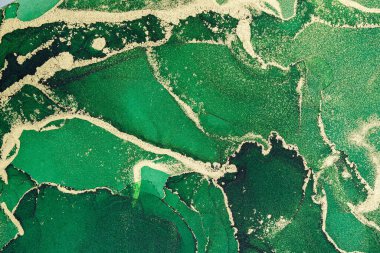 Mermer mürekkep soyut sanatının orijinal resmi. Örnek bir orjinal tablodan yüksek çözünürlüklü fotoğraf. Karargah kağıt dokusuna pürüzsüz mermer desen oluşturmak için soyut resim yapıldı.