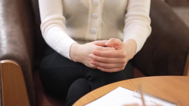 Ψυχολογική Συμβουλή Για Την Ψυχική Υγεία Αναζητούν Βοήθεια Από Επαγγελματίες — Αρχείο Βίντεο