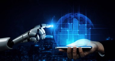 XAI 3D, yaşayan insanların geleceği için robot ve cyborg gelişimi üzerine yapay zeka araştırması yapıyor. Bilgisayar beyni için dijital veri madenciliği ve makine öğrenme teknolojisi tasarımı.