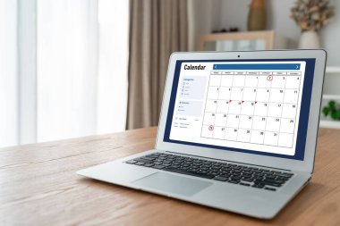 Kişisel düzenleyici ve çevrimiçi iş için mod zamanlama planlaması için bilgisayar yazılım uygulaması takvimiName
