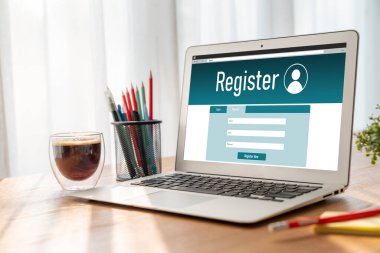 İnternet sitesinde mod form doldurmak için çevrimiçi kayıt formu