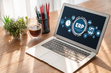 Pazarlama stratejisini planlamak için modern iş için ERP girişimi kaynak planlama yazılımı