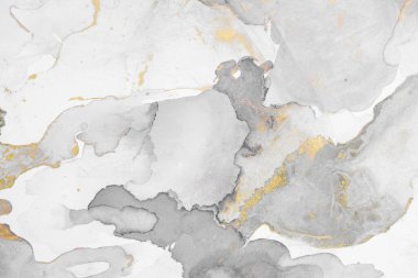 Mermer mürekkep soyut sanatının orijinal resmi. Örnek bir orjinal tablodan yüksek çözünürlüklü fotoğraf. Karargah kağıt dokusuna pürüzsüz mermer desen oluşturmak için soyut resim yapıldı.