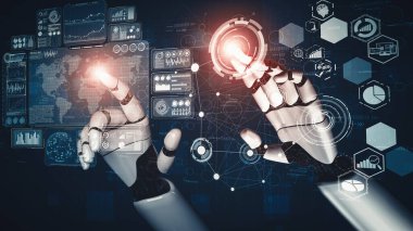 XAI 3D, yaşayan insanların geleceği için robot ve cyborg gelişimi için yapay zeka yapay zeka araştırması yapıyor. Bilgisayar beyni için dijital veri madenciliği ve makine öğrenme teknolojisi tasarımı.