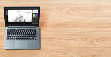 Mimari iş ve profesyonel tasarımcı için mimari tasarım modem yazılım uygulaması