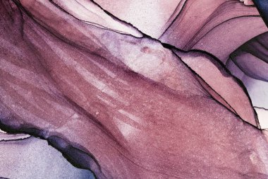 Mermer mürekkep soyut sanatının orijinal resmi. Örnek bir orjinal tablodan yüksek çözünürlüklü fotoğraf. Karargah kağıt dokusuna pürüzsüz mermer desen oluşturmak için soyut resim yapıldı.