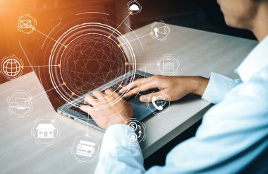 Çevrimiçi perakende sektörünün Omni kanal teknolojisi. Sosyal medya platformunda çok kanallı pazarlama internet ödeme kanalı, çevrimiçi perakende alışveriş ve her türlü dijital uygulama hizmeti sunmaktadır. uds