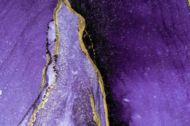 Mermer mürekkep soyut sanatının orijinal resmi. Örnek bir orjinal tablodan yüksek çözünürlüklü fotoğraf. Karargah kağıt dokusuna pürüzsüz mermer desen oluşturmak için soyut resim yapıldı.