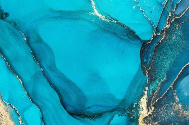 Mermer mürekkep soyut sanatının orijinal resmi. Örnek bir orjinal tablodan yüksek çözünürlüklü fotoğraf. Karargah kağıt dokusuna pürüzsüz mermer desen oluşturmak için soyut resim yapıldı.