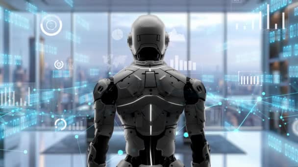 Künftige Robotertechnische Lösungen Mit Lisp Ein Strategischer Algorithmus Für Marketing — Stockvideo