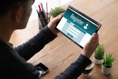 İnternet sitesinde mod form doldurmak için çevrimiçi kayıt formu