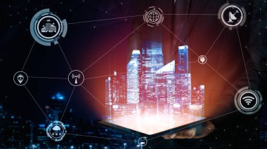 Küresel İş Büyümesi için 5G İletişim Teknolojisi Kablosuz İnternet Ağı, Sosyal Medya, Dijital E-ticaret ve Eğlence Evi Kullanımı. uds