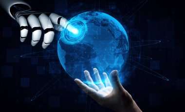 XAI 3D, yaşayan insanların geleceği için robot ve cyborg gelişimi üzerine yapay zeka araştırması yapıyor. Bilgisayar beyni için dijital veri madenciliği ve makine öğrenme teknolojisi tasarımı.