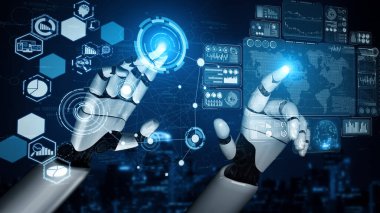 XAI 3D, yaşayan insanların geleceği için robot ve cyborg gelişimi üzerine yapay zeka araştırması yapıyor. Bilgisayar beyni için dijital veri madenciliği ve makine öğrenme teknolojisi tasarımı.