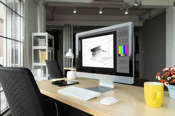 Architectural Design Modish Software Application Architect Business Professional Designer — Stock Photo, Image
