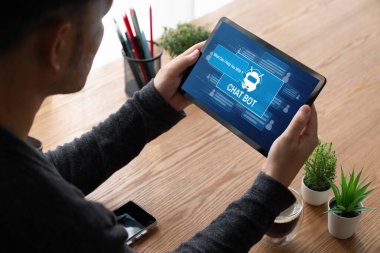 Müşteri sorularına otomatik olarak cevap veren mod çevrimiçi iş için Chatbot yazılım uygulaması
