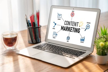 Mod çevrimiçi iş ve e-ticaret pazarlama stratejisi için içerik pazarlaması