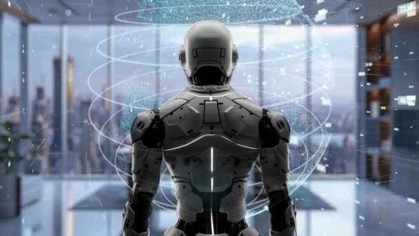 Інженерія Штучного Інтелекту Дії Алгоритм Штучного Інтелекту Автоматизації Маркетингу Технічного — стокове відео