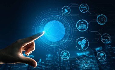 Küresel İş Büyümesi için 5G İletişim Teknolojisi Kablosuz İnternet Ağı, Sosyal Medya, Dijital E-ticaret ve Eğlence Evi Kullanımı. uds